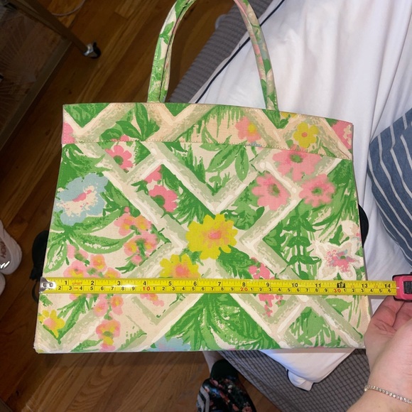 Beautiful 60s floral print handbag - Picture 6 of 7